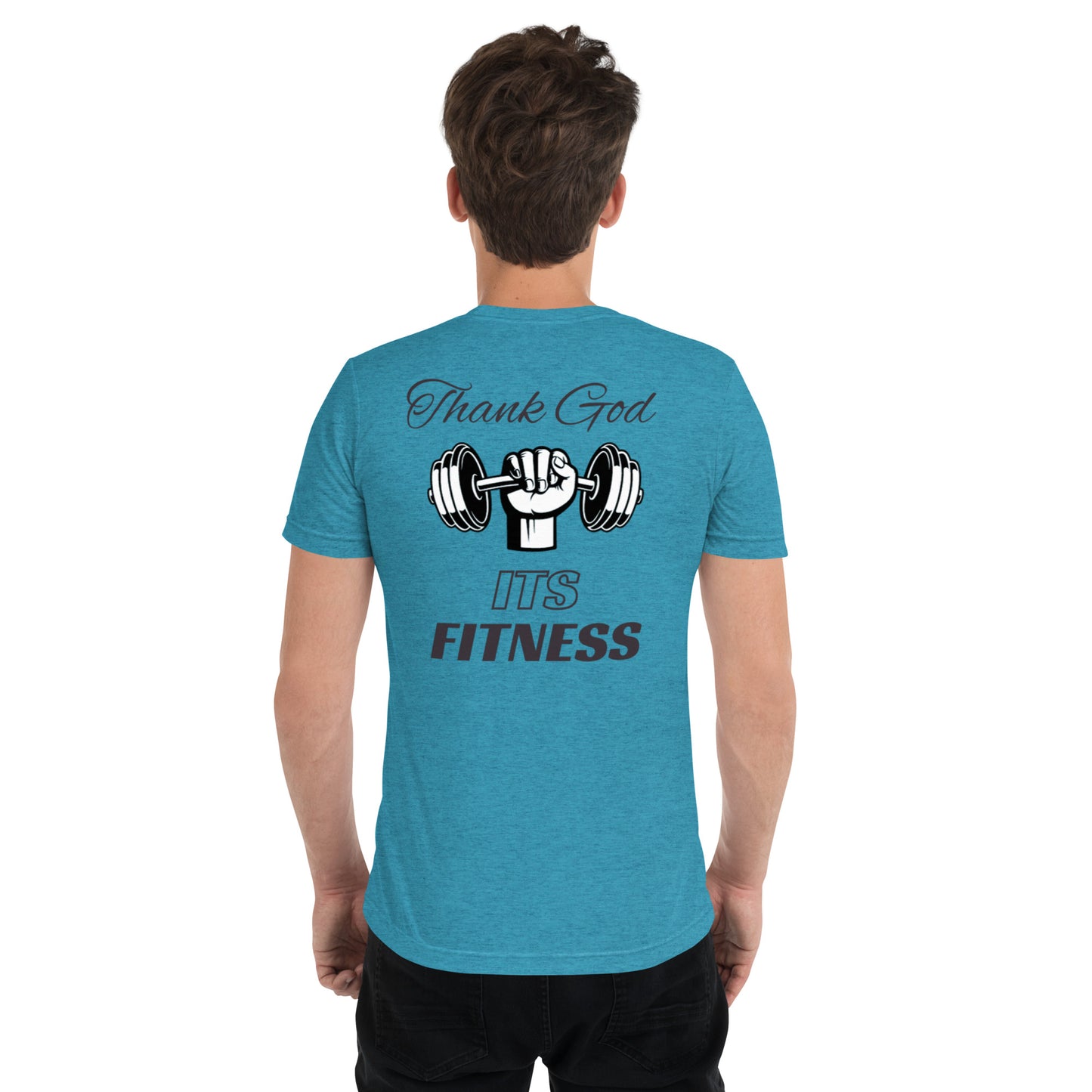 Graphic Gym Shirt Dumbbell Graphic (Front Embroidered)