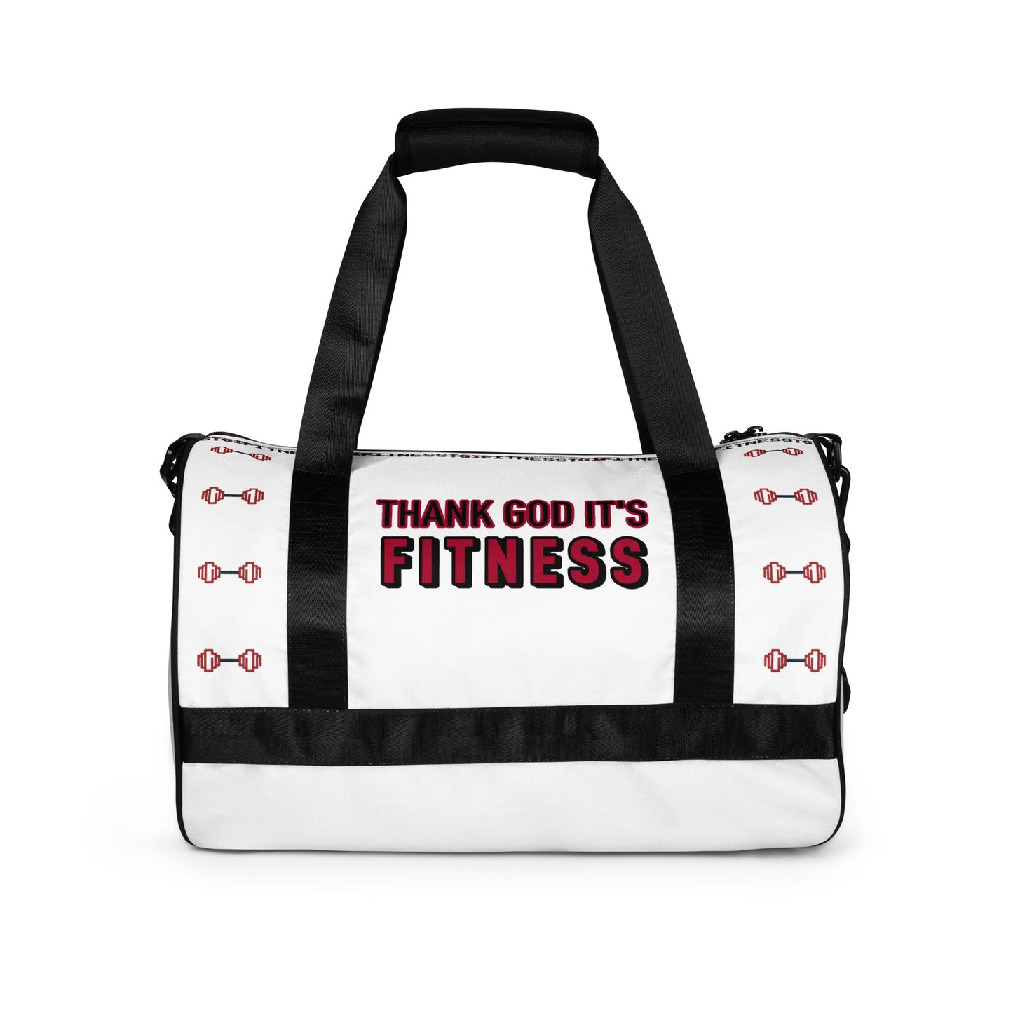 Gym Bag 3D TGIFitness Design (White)