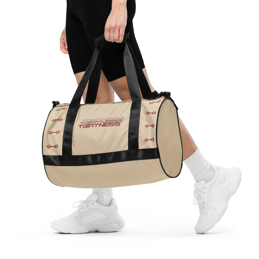 Gym Bag 3D TGIFitness Design (Champagne)