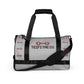 Gym Bag Thank God It's Fitness Design (Silver)