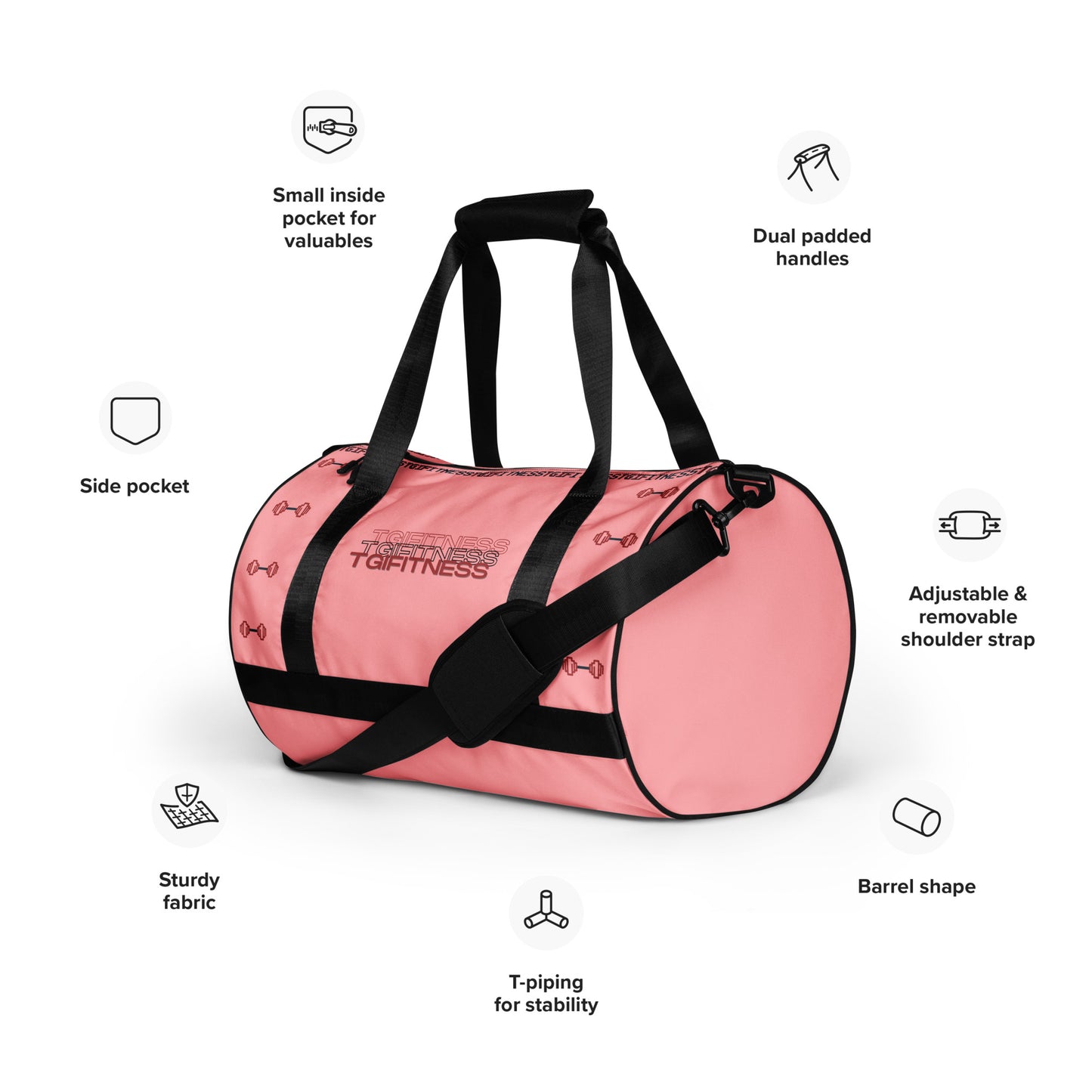 Gym Bag 3D TGIFitness Design (Wewak)