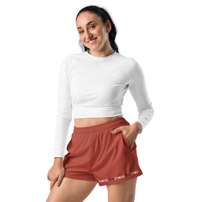 Women’s Athletic Shorts (Red Orange)