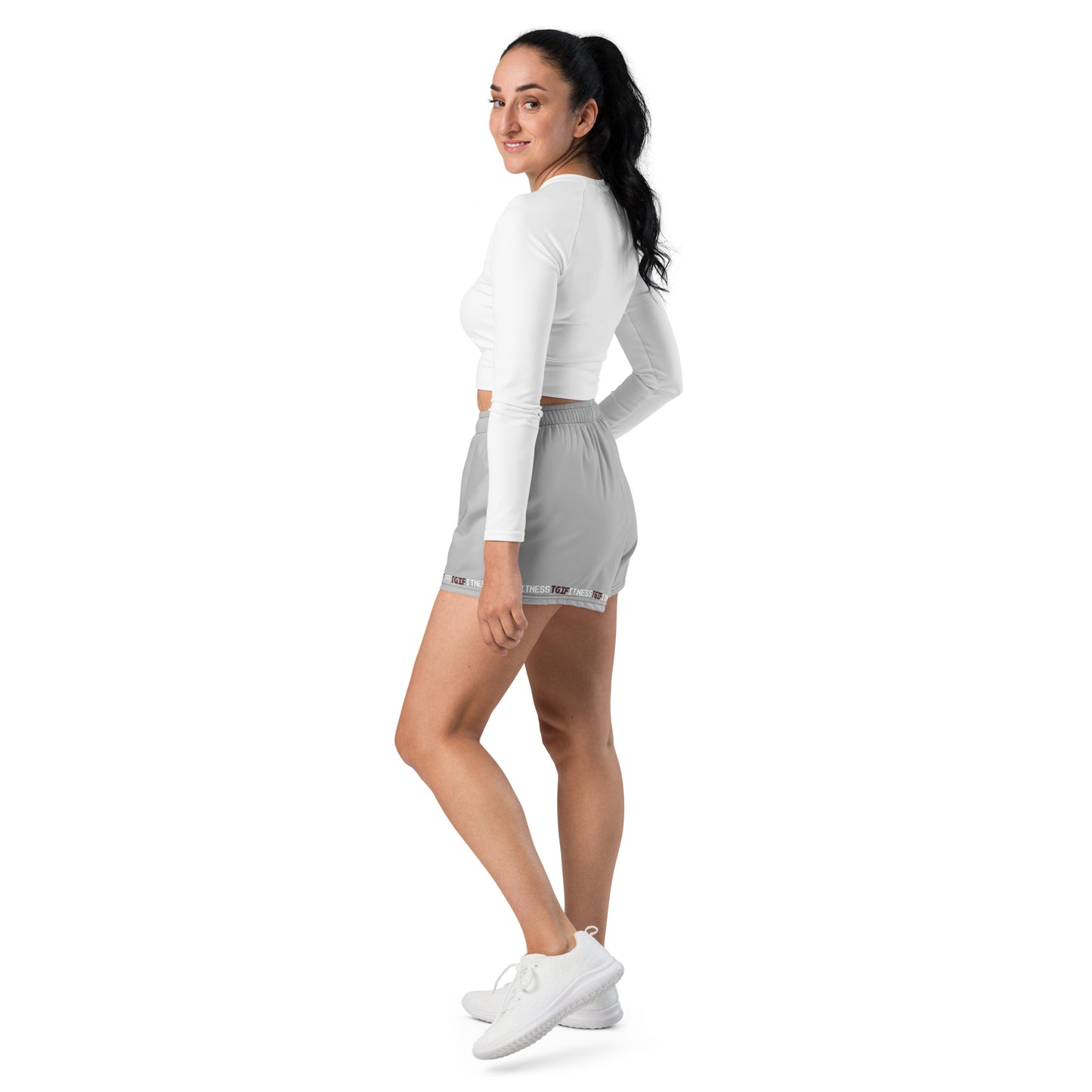 Women’s Athletic Shorts (Light Grey)