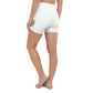 Biker Shorts Patch Design w/ Inside Pocket (White)