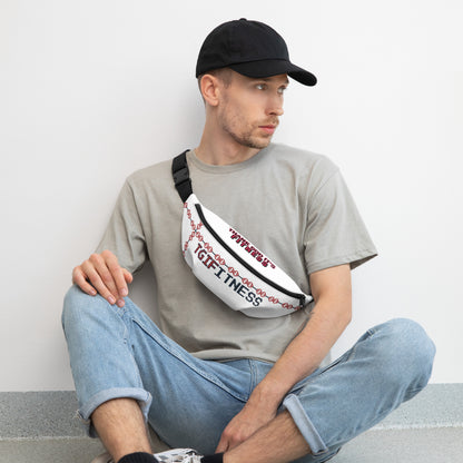 Fanny Pack Cross Design (White)