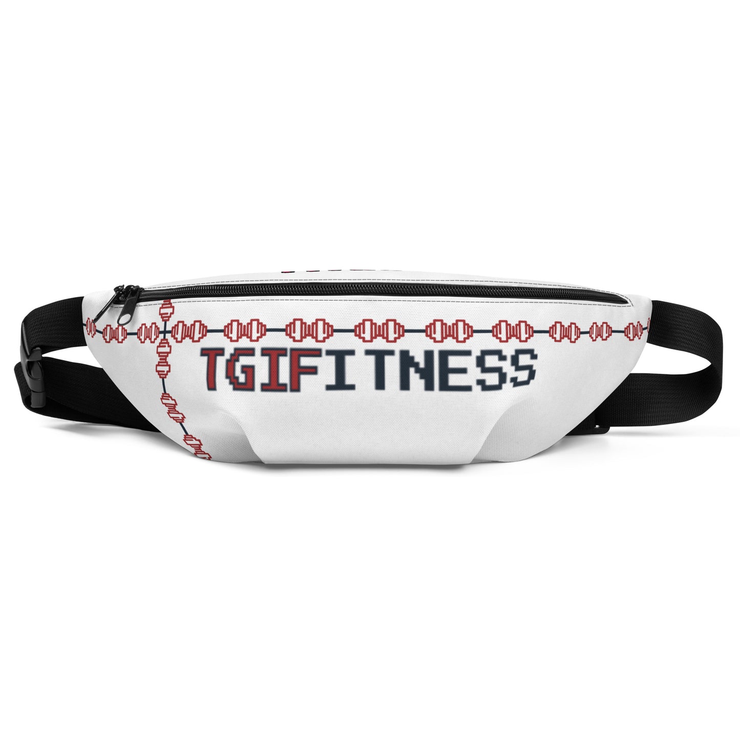 Fanny Pack Cross Design (White)